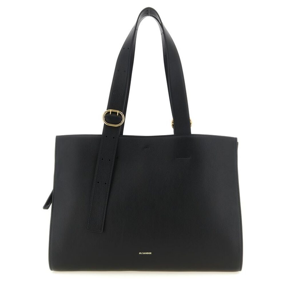 Jil Sander Black Calfskin Tote Women's Bag